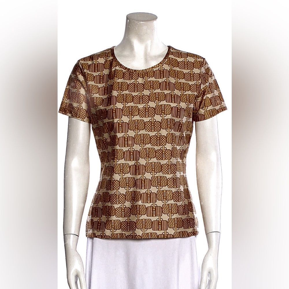Fendi Brown Patterned Women's Top, S